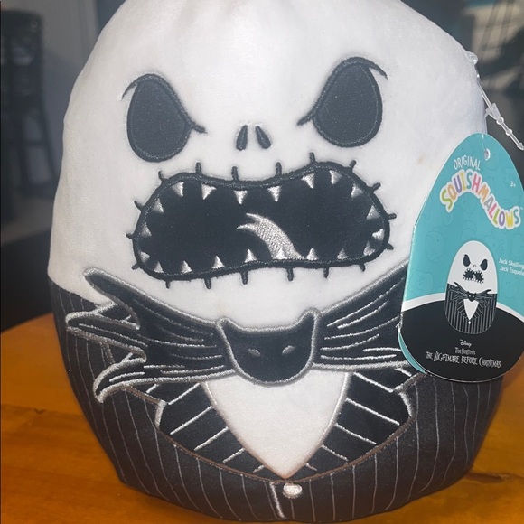 Squishmallows Black and White Plush Toy Jack Skellington - Picture 3 of 10
